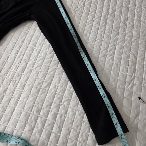 Black Long-Sleeve Wrap Front Top By OGL, Small - Picture 5 of 5